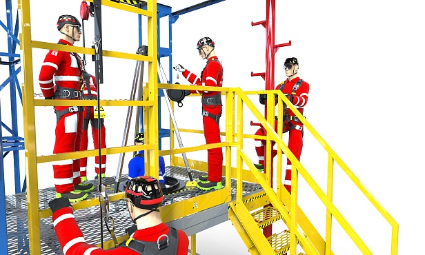 д. Алапурская. АО «Газстройпроект» запустил новый полигон «Альпинист» для тренировок высотных работ  д. Алапурская. АО «Газстройпроект» запустил новый полигон «Альпинист» для тренировок высотных работ